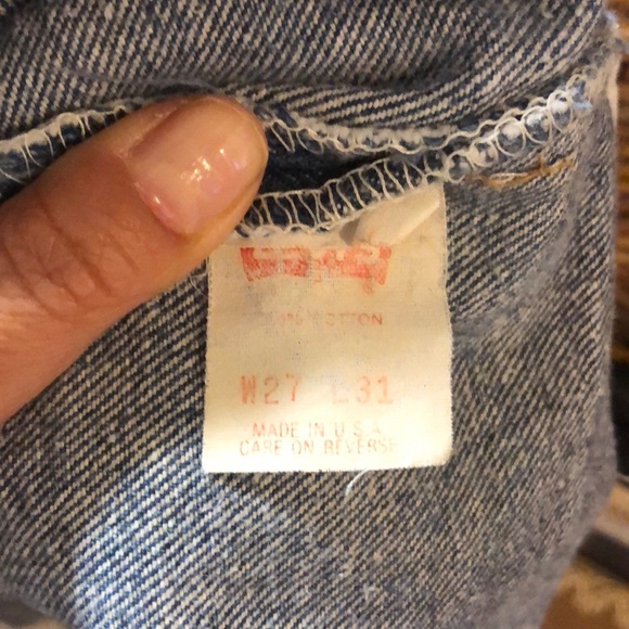 🌺SOLD ON EBAY🌺Vintage red tab 701 Levi’s jeans - Picture 7 of 8